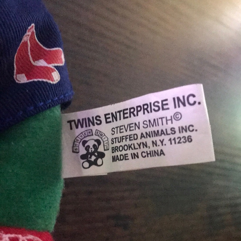 Boston Red Sox Wally 97 Twins Enterprise Steven Smith 9” Plush Stuffy - Picture 7 of 10